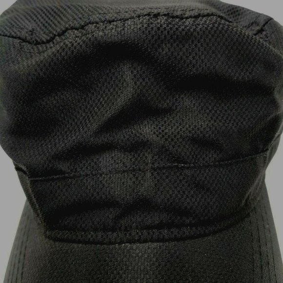 Happy Chef HC Restaurant Strapback Black Hat Cap Food Military Cadet Style - Picture 2 of 8